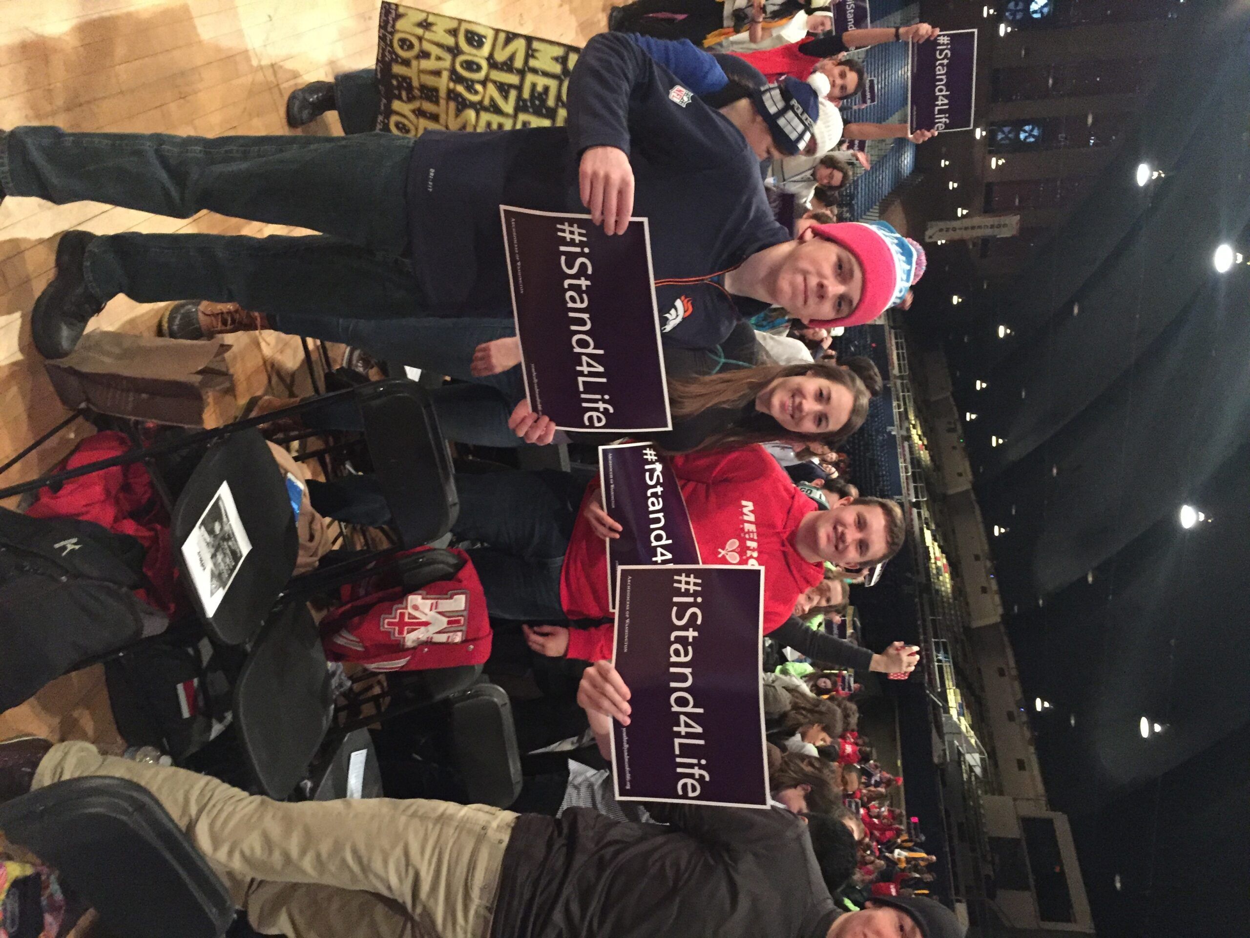 Marchers at the March for Life protest in Washington, D.C.
