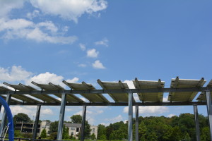 Solar photovoltaic panels were built to offset 50 percent of the park’s energy costs.