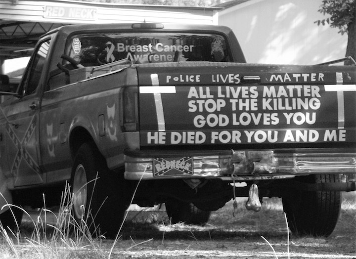 On a photography walk with my grandmother in Haralson County, I spotted this truck in someone's garage.
