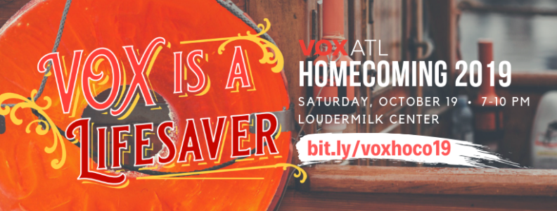 Flyer for 2019 VOX Homecoming event